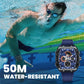 ⌚️Multifunctioneel digitaal sporthorloge – LED-achtergrondverlichting, stopwatch met een nauwkeurigheid van 1/100ste van een seconde en schokbestendige, waterdichte behuizing voor een nauwkeurige registratie van je prestaties ✨🏃‍♂️