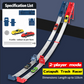 🔥 50% KORTING! NIEUW! Dubbele Racebaan Set – 110cm Zwaartekrachtbaan, Eénknops Lancering & Spanning voor Ouder-Kind Speelplezier 🚗⚡