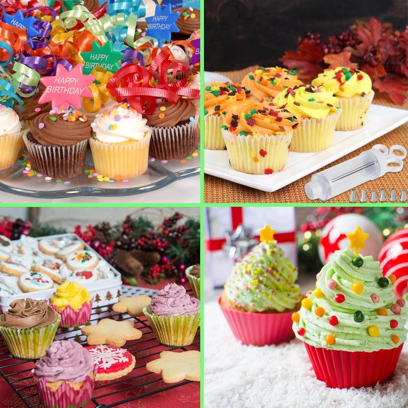 🎂🛒 -50%! 🍰 RVS Taartdecoratieset – Complete Set met 18 Spuitmonden & Spuitzakken – Decoreer Binnen & Buiten