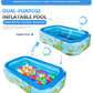 📢📢50% KORTING⏰Opblaasbaar zwembad voor kinderen – Stevig PVC & eenvoudige installatie – Perfect voor achtertuin plezier op warme dagen – veilig en kleurrijk voor kinderen🌞✨