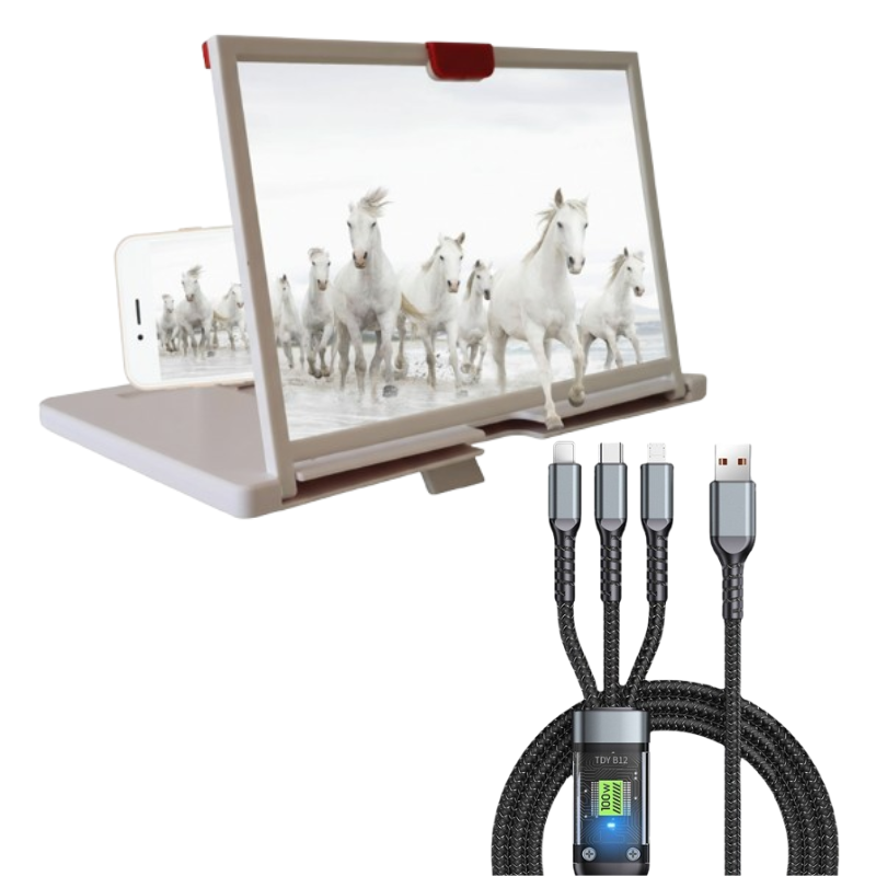 🥳2026 HOT SALE🥳👓Verlicht vermoeide ogen, maak het scherm “groter” | HD-telefoonvergrootglas voor eenvoudiger bekijken🎬✨