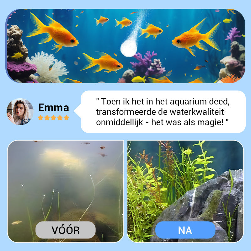 💥KOOP 2, KRIJG 1 GRATIS♻️💧Krachtige tabletten voor waterzuivering in aquariums – Helder, gezond water in enkele minuten