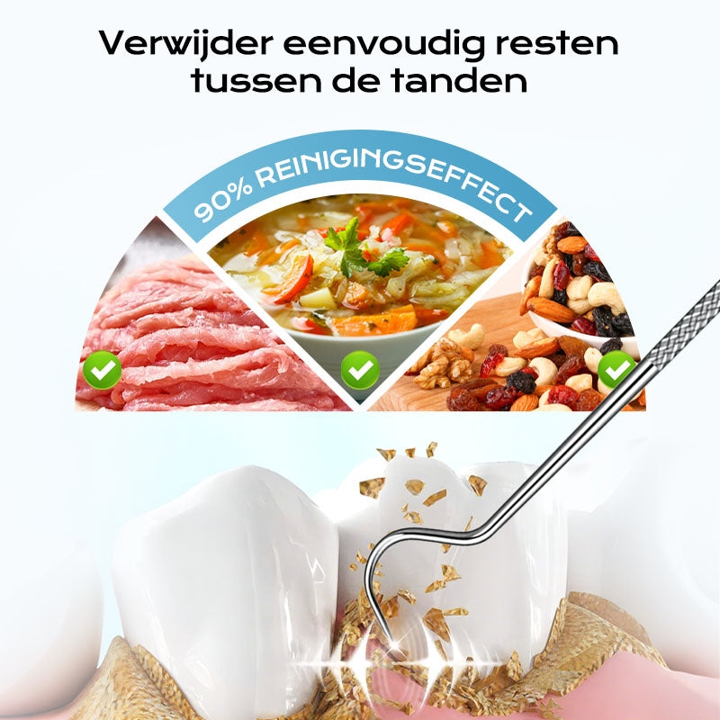 🏆Duitse precisietechniek💥0,1 mm ultrafijne punt voor nauwkeurig flossen✨