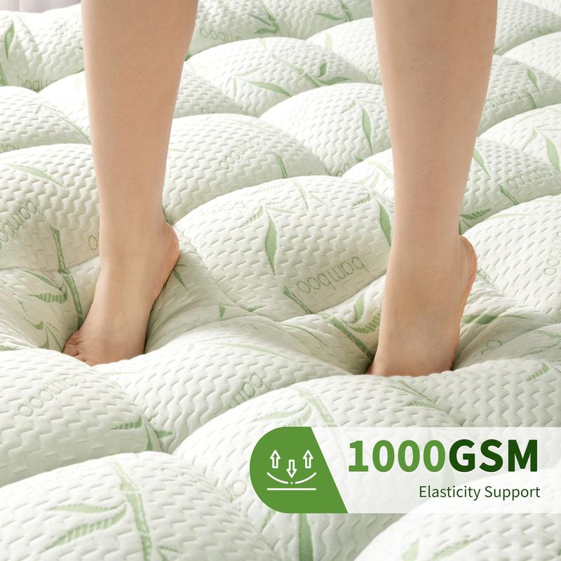 🔥Koud slapen op een dunne matras is op te lossen zonder nieuwe matras – Dikke Gewatteerde Matrasbeschermer | 3 Kleuren | 5 Maten (90–200 cm) 🛏️❄️