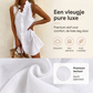 Dames minijurk met ruches en knoopsluiting