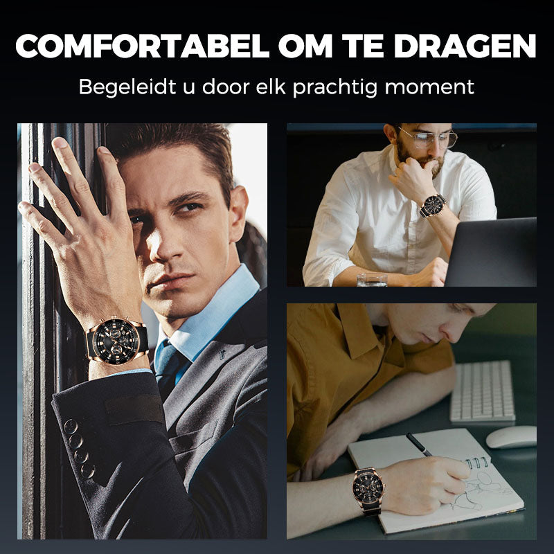 🔥 HOT SALE - 50% KORTING 🎁 Multifunctioneel Waterdicht Quartz Horloge voor Heren