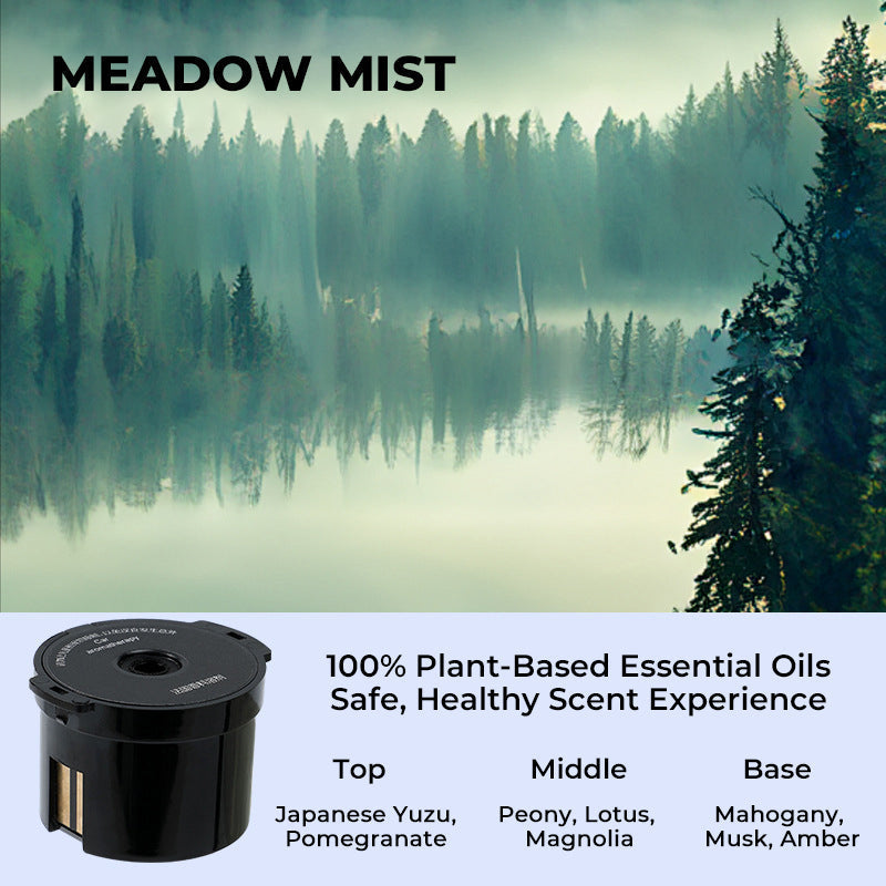 🌋☁️2025 Cloud Mist Auto Diffuser - Automatisch Aan/Uit met 30 dagen USB-C batterij & 1 navulling = 1 jaar frisheid