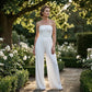 🎁2026 Nieuw binnen 50% KORTING💥🔥🎁Strapless jumpsuit met wijde pijpen en kreukels