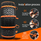 Winter Auto Antislipkettingen - Universeel 10 Stuks Super Slijtvast & Eenvoudig Installeren