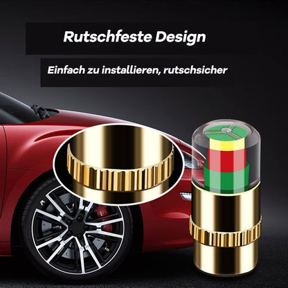 Ventieldopje voor autobanden met drukmeter