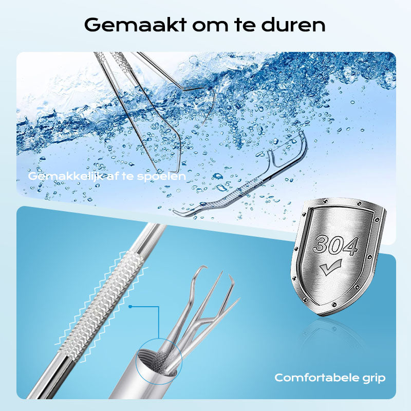 🏆Duitse precisietechniek💥0,1 mm ultrafijne punt voor nauwkeurig flossen✨