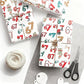 🔥50% KORTING✨Digitaal Kerst Inpakpapier🎁Moderne Print, Levendige Kleuren, Rolformaat✨
