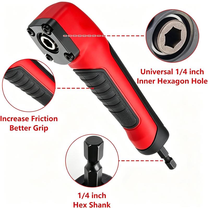 🔧 50% KORTING – Haakse Booradapter met Magnetische Draaihulp | Voor Moeilijk Bereikbare Plekken | Roestvrij Staal & Compact