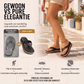 Platform teenslippers met geweven bandje voor dames
