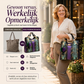 Elegante shopper van PU-leer met slangenprint