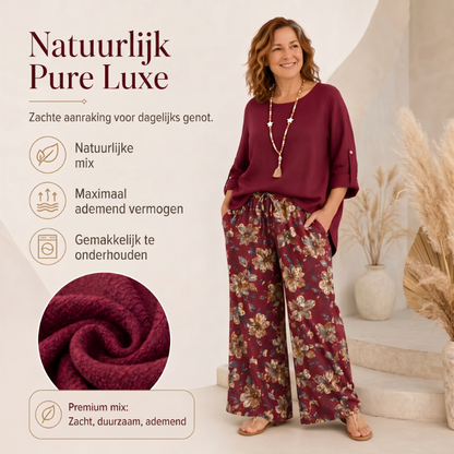 🔥50K+ VERKOCHT🌼 Boho tweedelige set, katoenlinnen zonder zweten