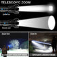 Oplaadbare LED Zaklamp 90000 Lumen – Tactische Zaklamp met Powerbank & 7 Modi
