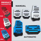 Universele Antislip Pedaalhoezen voor Auto – Sportieve Voetpedalen (Handmatig & Automaat)