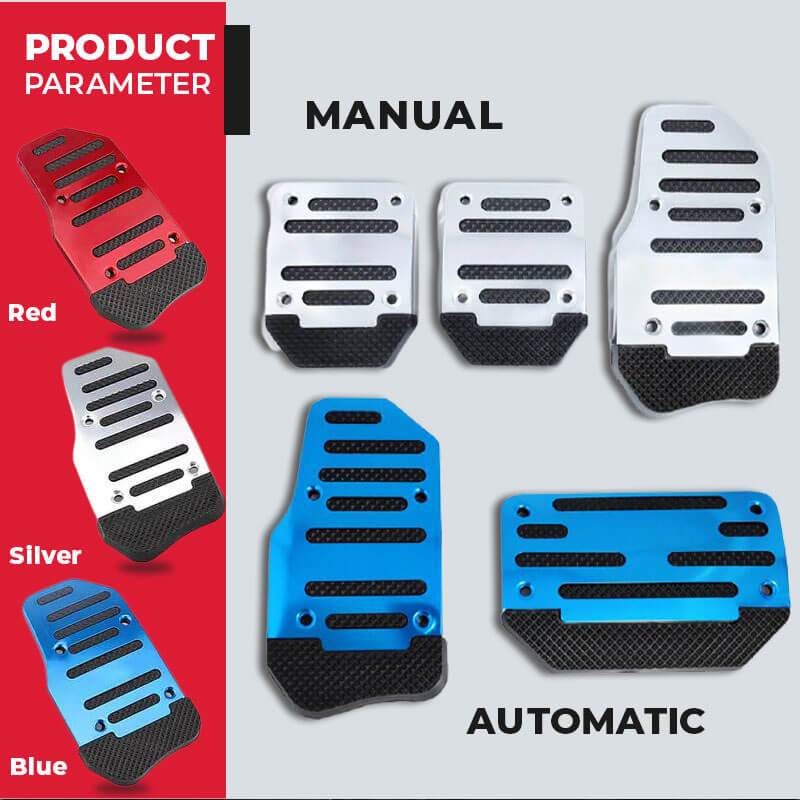 Universele Antislip Pedaalhoezen voor Auto – Sportieve Voetpedalen (Handmatig & Automaat)