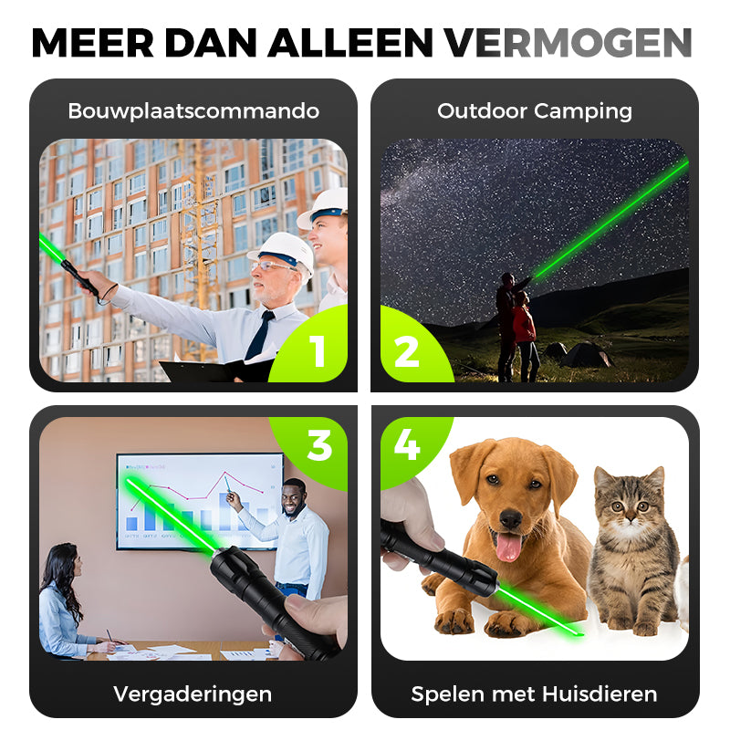 🔥Uitverkoop 50% korting🔥 Industriële Laserpointer 1000M Bereik Oplaadbaar & Krachtig🔦