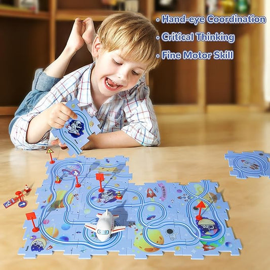 🎄 Kerstspecial! 50% Korting op de Puzzel-Snelweg Speelset 🧩 Perfect Cadeau 🎁