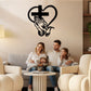 ✝️Décoration Murale Chrétienne Cœur-Croix - Alliage Métallique Élégant, Symbole de Foi et d'Amour - Installation Facile, Idée Cadeau Significative