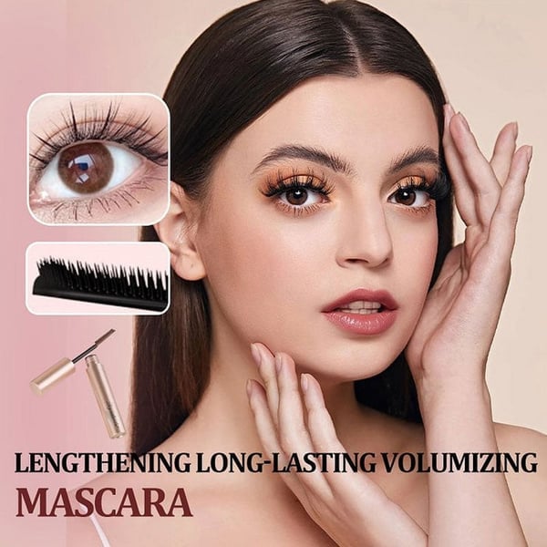 🔥 1 + 1 gratis | Populaire mascara voor krullende en volle wimpers🛒 |Waterbestendig 🚿