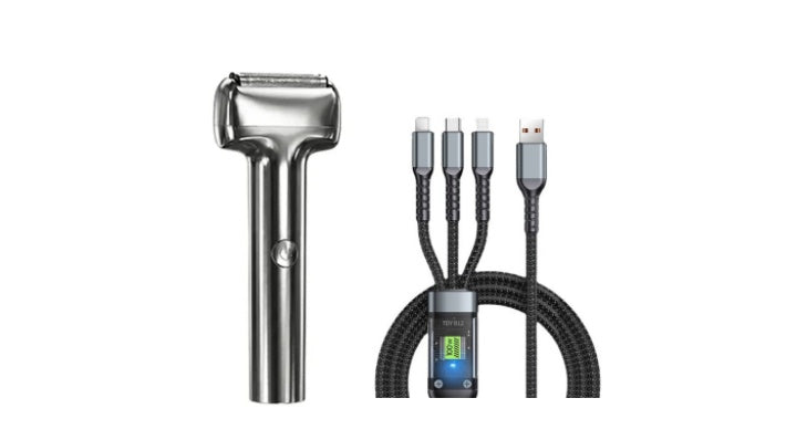 🪒Oplaadbare Foil Elektrische Scheerapparaat Voor Mannen ⚡🧔– Efficiënt Dicht Scheren, Draadloze Draagbare Nat & Droge Baard Scheermesje Voor Dagelijkse Verzorging