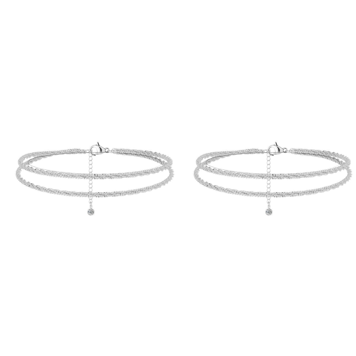 🥰Dainty Gelaagd Waterdicht Enkelbandje Voor