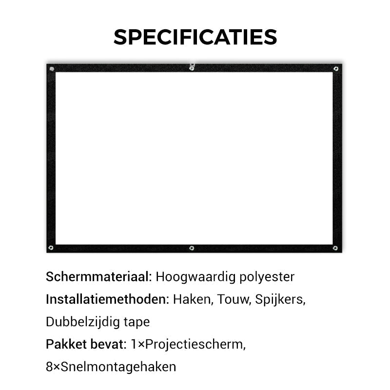🌌50% KORTING📱Hoogdefinitie projectiescherm
