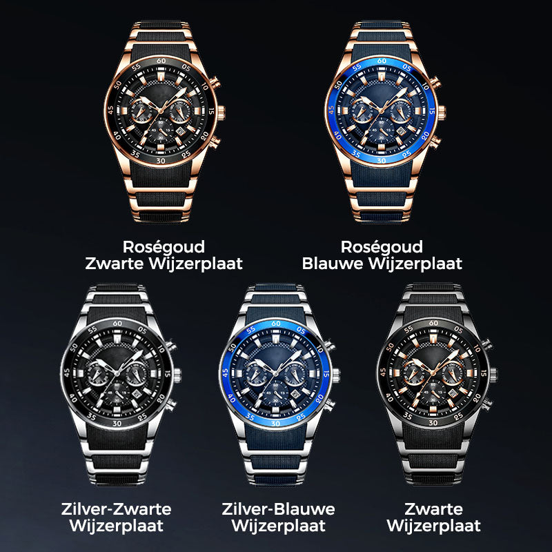 🔥 HOT SALE - 50% KORTING 🎁 Multifunctioneel Waterdicht Quartz Horloge voor Heren
