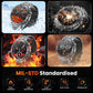 Heren Smartwatch Militairstijl met 1100 mAh Accu, 1,7 Inch AMOLED Display, LED Zaklamp, IP68 Waterdicht, Fitness Horloge met Belfunctie, 110+ Sportmodi, Hartslag/Slaapmonitoring, Compatibel met iOS en Android
