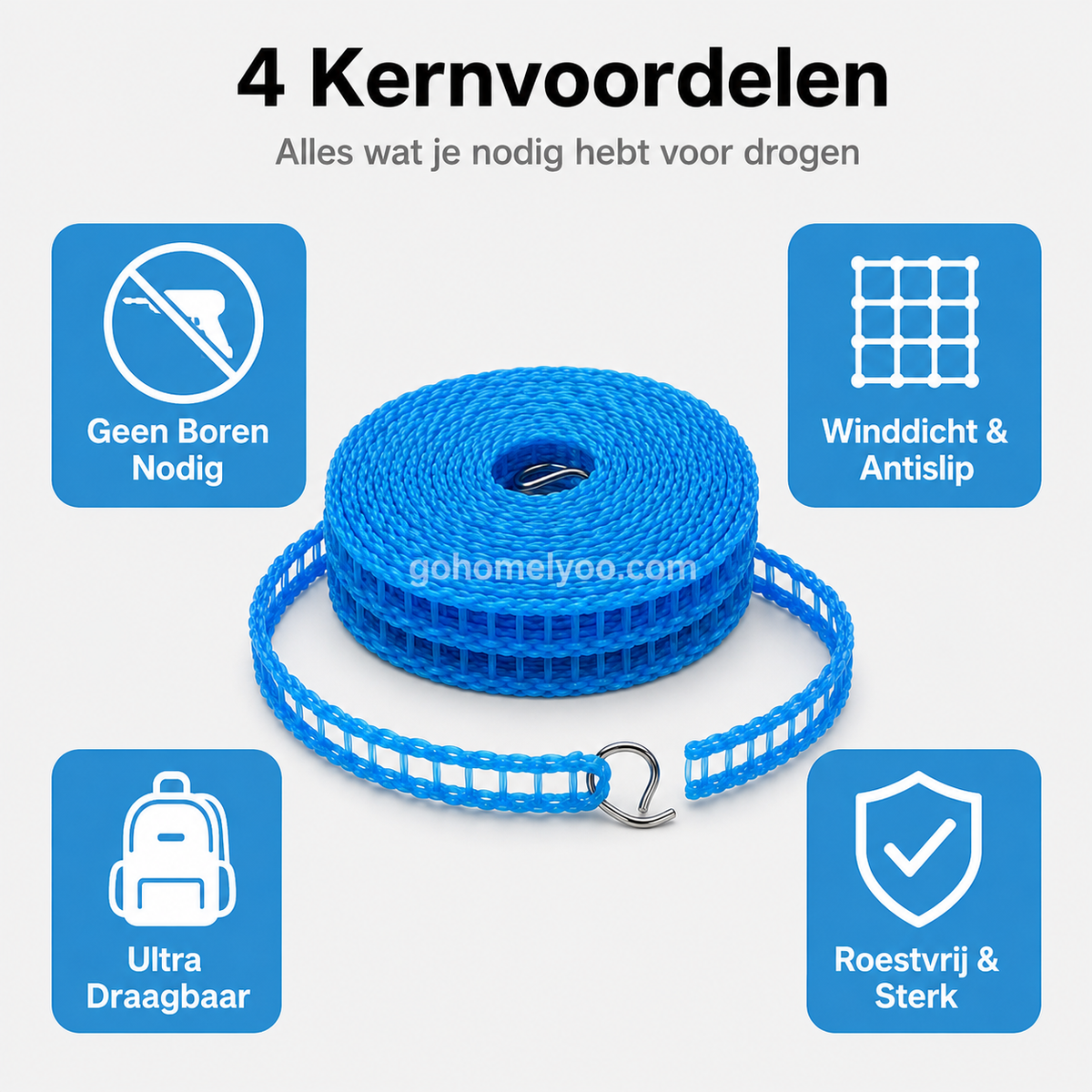 🏠Koop 1 krijg 1 gratis💖Draagbare waslijn klemt overal – balkon, badkamer of tuin⌛50% korting🔥