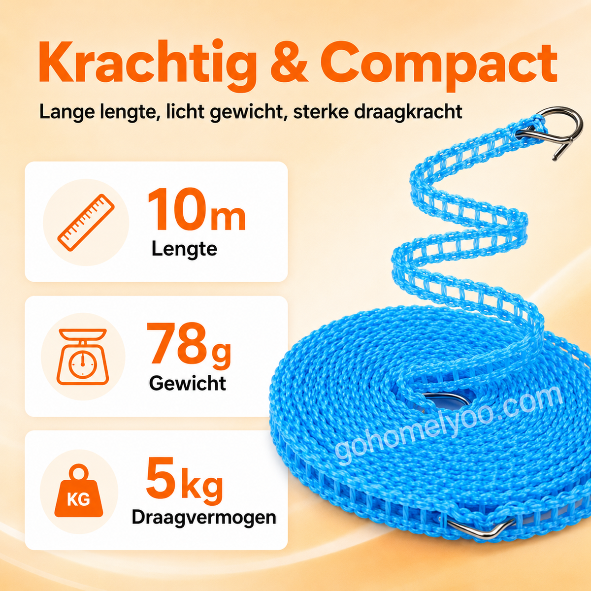 🏠Koop 1 krijg 1 gratis💖Draagbare waslijn klemt overal – balkon, badkamer of tuin⌛50% korting🔥