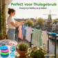 🏠Koop 1 krijg 1 gratis💖Draagbare waslijn klemt overal – balkon, badkamer of tuin⌛50% korting🔥