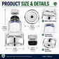 🚰360°Rotating Faucet Filter‑Splash‑Proof Water Purifier