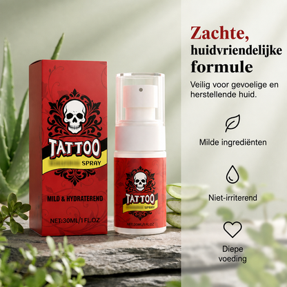 Hydraterende spray voor nazorg na een tatoeage