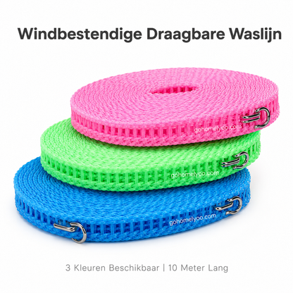 🏠Koop 1 krijg 1 gratis💖Draagbare waslijn klemt overal – balkon, badkamer of tuin⌛50% korting🔥