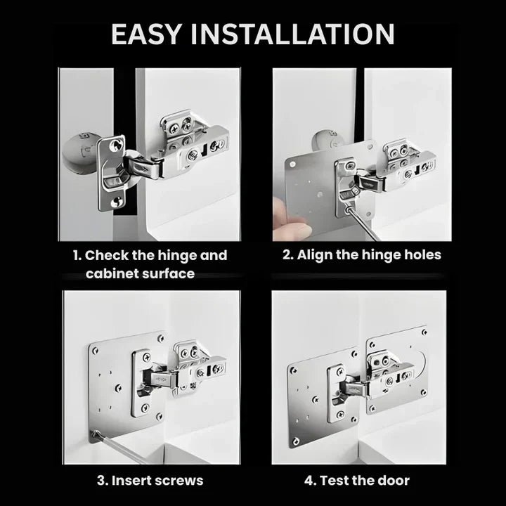 🏠HingePlate 1+1 GRATIS: DIY Möbelscharniere Reparatur Seitenplatte