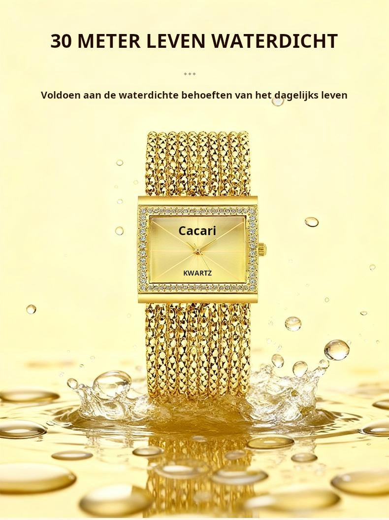 🎄🎁Christmas Special Offer: 50% OFF💥Ladies Rhinestone Quartz Square Watch