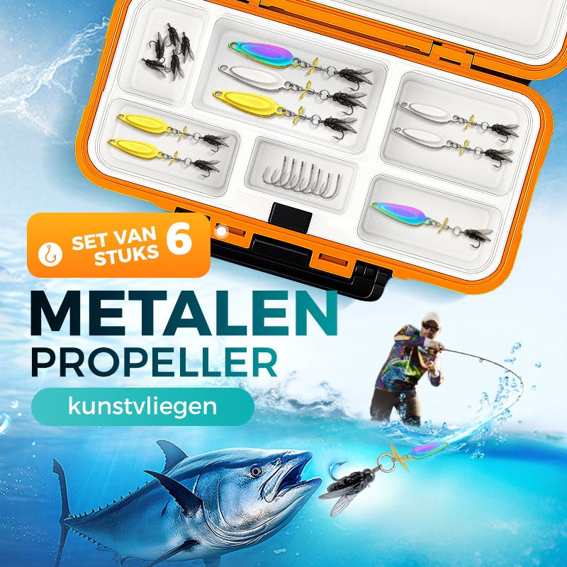 🎣🔥50% KORTING!!✨🎁Metalen propeller kunstaas voor het vangen van vis✨