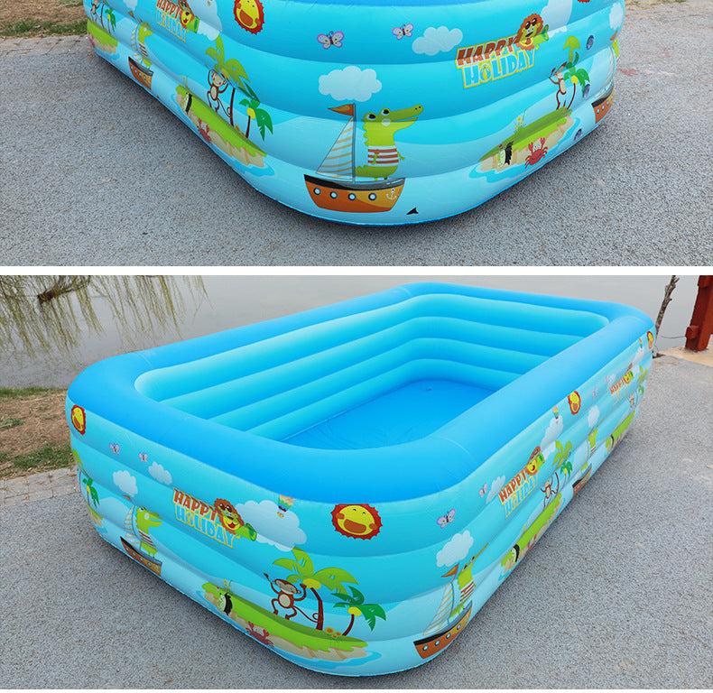 📢📢50% KORTING⏰Opblaasbaar zwembad voor kinderen – Stevig PVC & eenvoudige installatie – Perfect voor achtertuin plezier op warme dagen – veilig en kleurrijk voor kinderen🌞✨