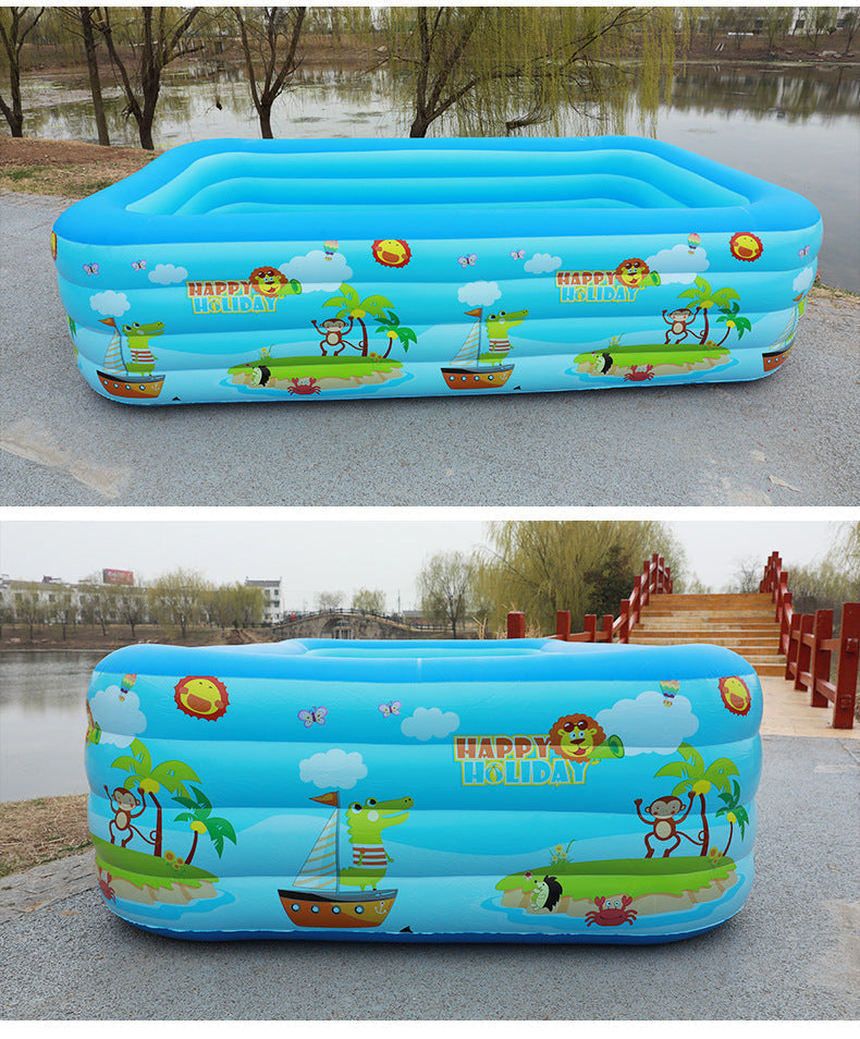 📢📢50% KORTING⏰Opblaasbaar zwembad voor kinderen – Stevig PVC & eenvoudige installatie – Perfect voor achtertuin plezier op warme dagen – veilig en kleurrijk voor kinderen🌞✨