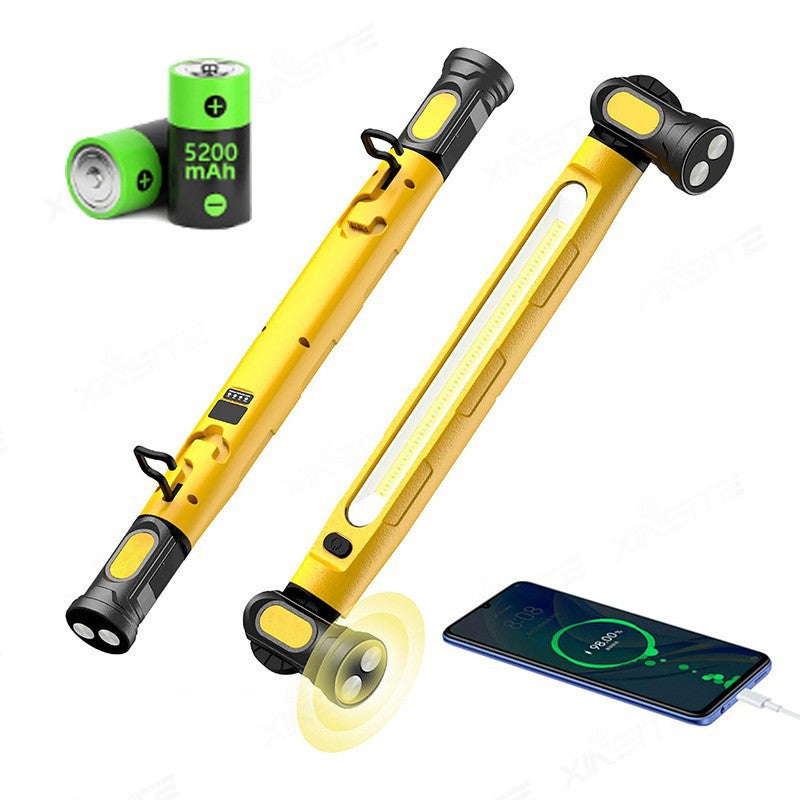 🎁 2026 Nieuwe collectie – 50% KORTING 💥 LED werklamp 3000LM met magnetische voet & ophanghaak – 5200mAh batterij – Perfect voor werkplaats, garage of auto – duurzame metgezel voor elke reparatieklus 🔋