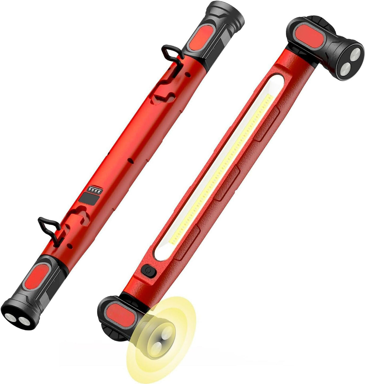 🎁 2026 Nieuwe collectie – 50% KORTING 💥 LED werklamp 3000LM met magnetische voet & ophanghaak – 5200mAh batterij – Perfect voor werkplaats, garage of auto – duurzame metgezel voor elke reparatieklus 🔋