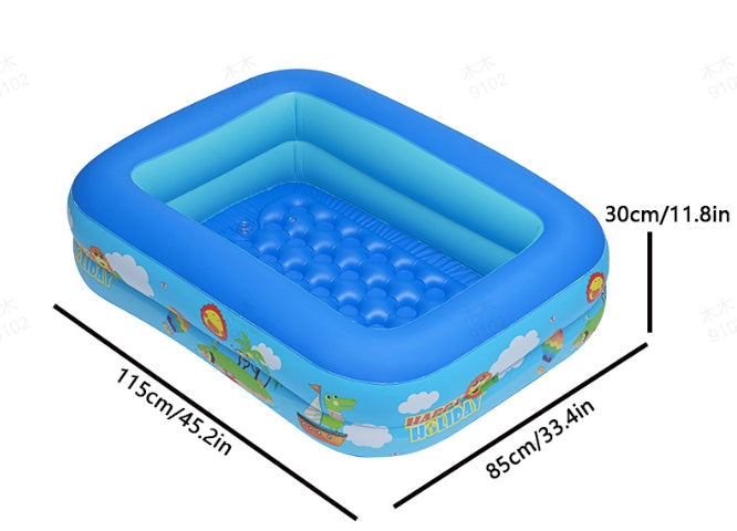 📢📢50% KORTING⏰Opblaasbaar zwembad voor kinderen – Stevig PVC & eenvoudige installatie – Perfect voor achtertuin plezier op warme dagen – veilig en kleurrijk voor kinderen🌞✨