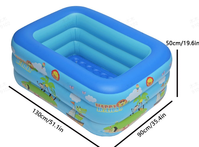 📢📢50% KORTING⏰Opblaasbaar zwembad voor kinderen – Stevig PVC & eenvoudige installatie – Perfect voor achtertuin plezier op warme dagen – veilig en kleurrijk voor kinderen🌞✨