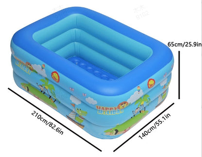 📢📢50% KORTING⏰Opblaasbaar zwembad voor kinderen – Stevig PVC & eenvoudige installatie – Perfect voor achtertuin plezier op warme dagen – veilig en kleurrijk voor kinderen🌞✨