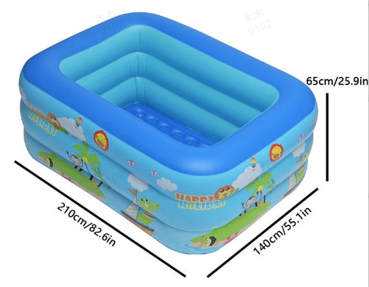 📢📢50% KORTING⏰Opblaasbaar zwembad voor kinderen – Stevig PVC & eenvoudige installatie – Perfect voor achtertuin plezier op warme dagen – veilig en kleurrijk voor kinderen🌞✨