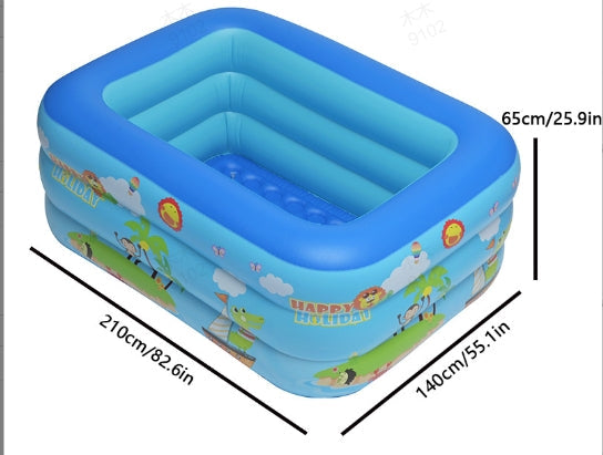 📢📢50% KORTING⏰Opblaasbaar zwembad voor kinderen – Stevig PVC & eenvoudige installatie – Perfect voor achtertuin plezier op warme dagen – veilig en kleurrijk voor kinderen🌞✨